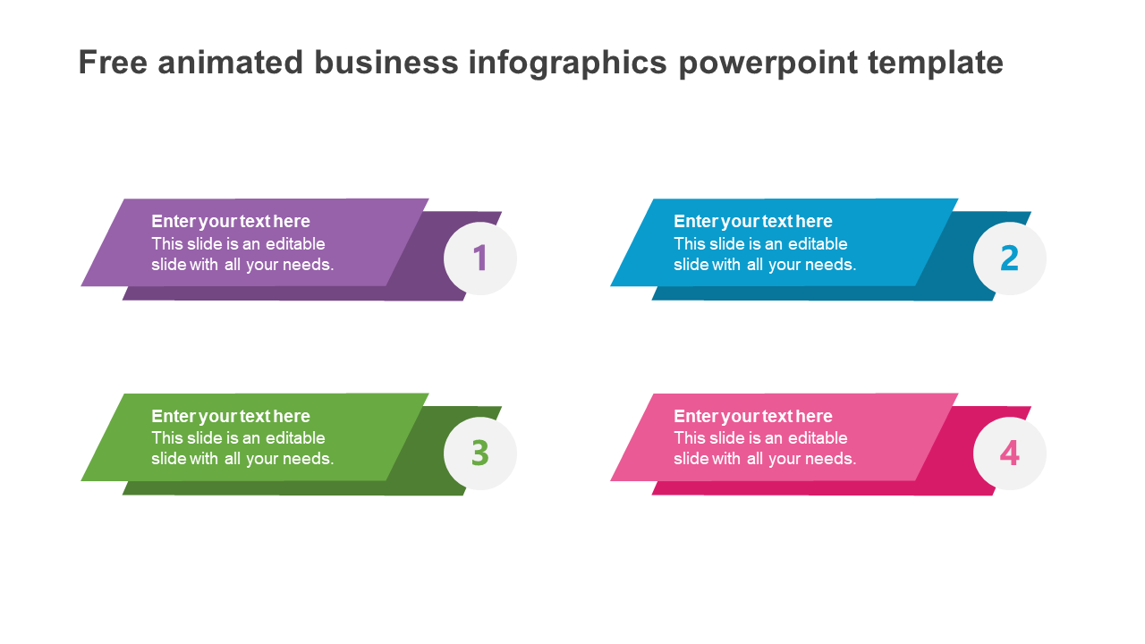 free animated business infographics powerpoint template